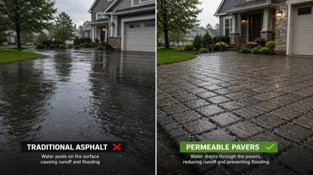 Permeable Pavers Buffalo NY for Flood Prevention & Drainage