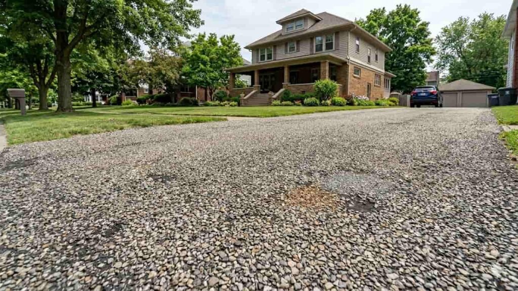 Tar and Chip Driveway