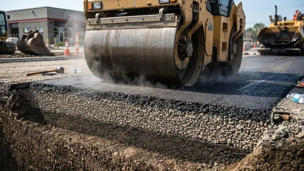 asphalt paving ground preparation